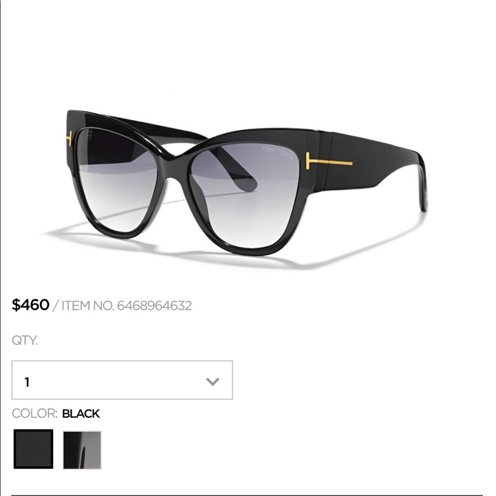 Tom Ford Anoushka Sunglasses in Black